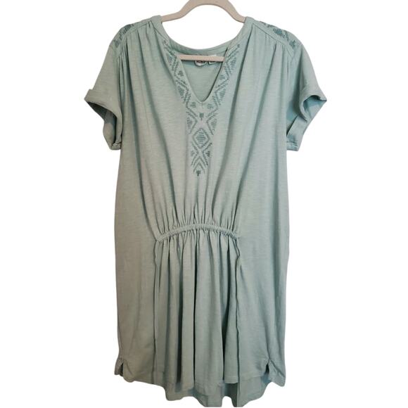 Roxy Women's Mini Dress Casual Sage Green Embroidery design Size Small - Picture 1 of 8